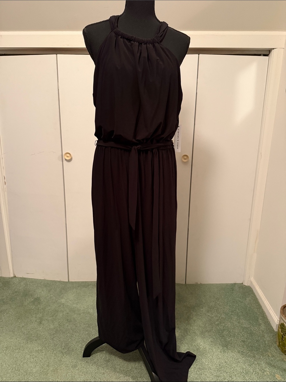Black halter jumpsuit